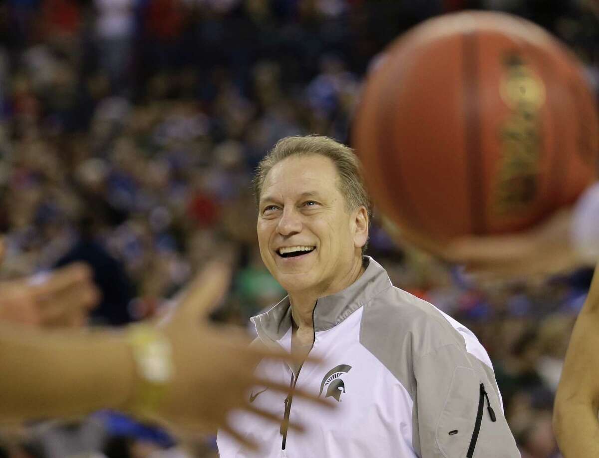 Michigan State head coach Tom Izzo will lead his Spartans against Duke at the Final Four in Indianapolis.