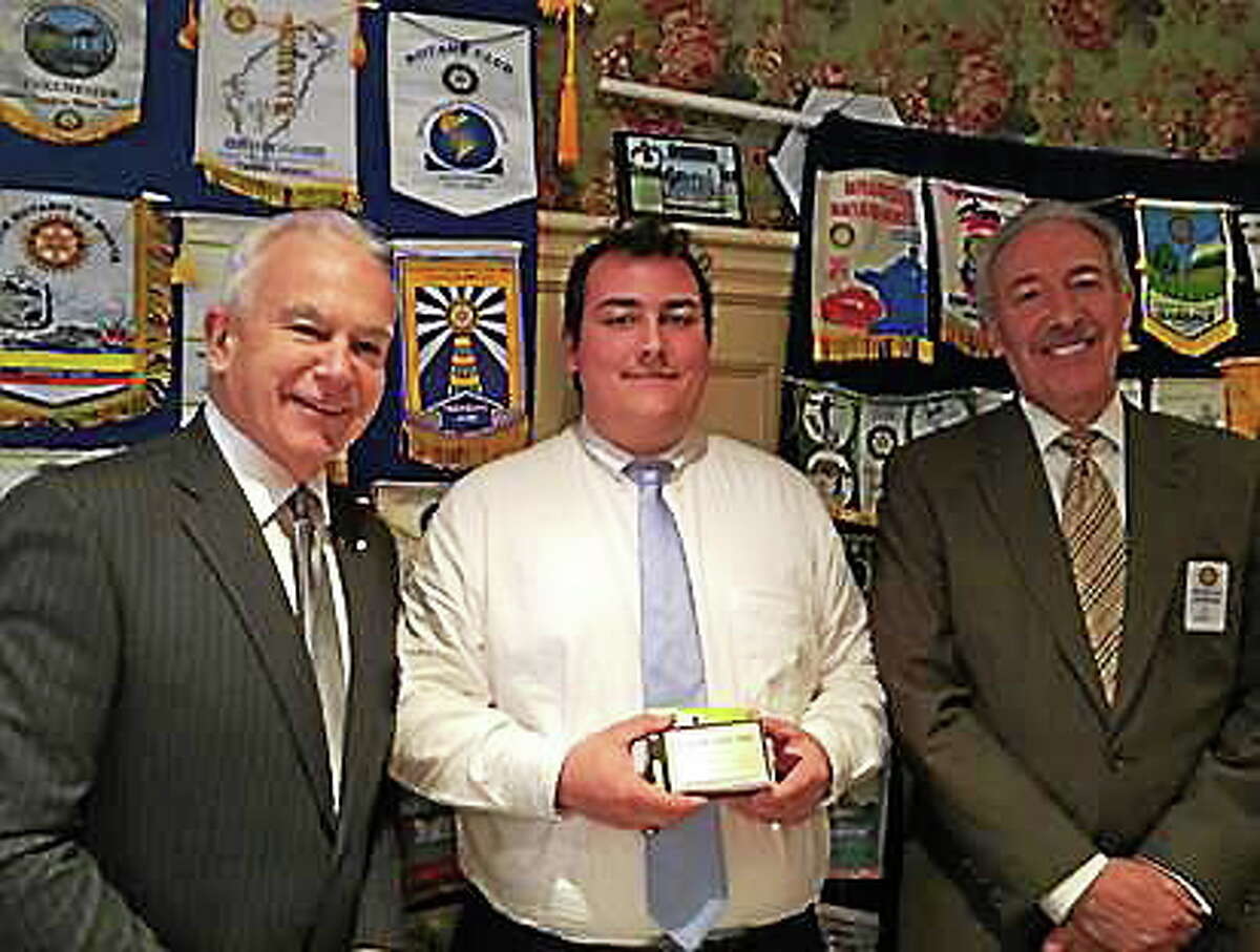 Submitted photo From left, Middletown Rotary Club President Garry Mullaney, student of the month Salvatore Nesci and Middletown Rotarian Joseph Marino.