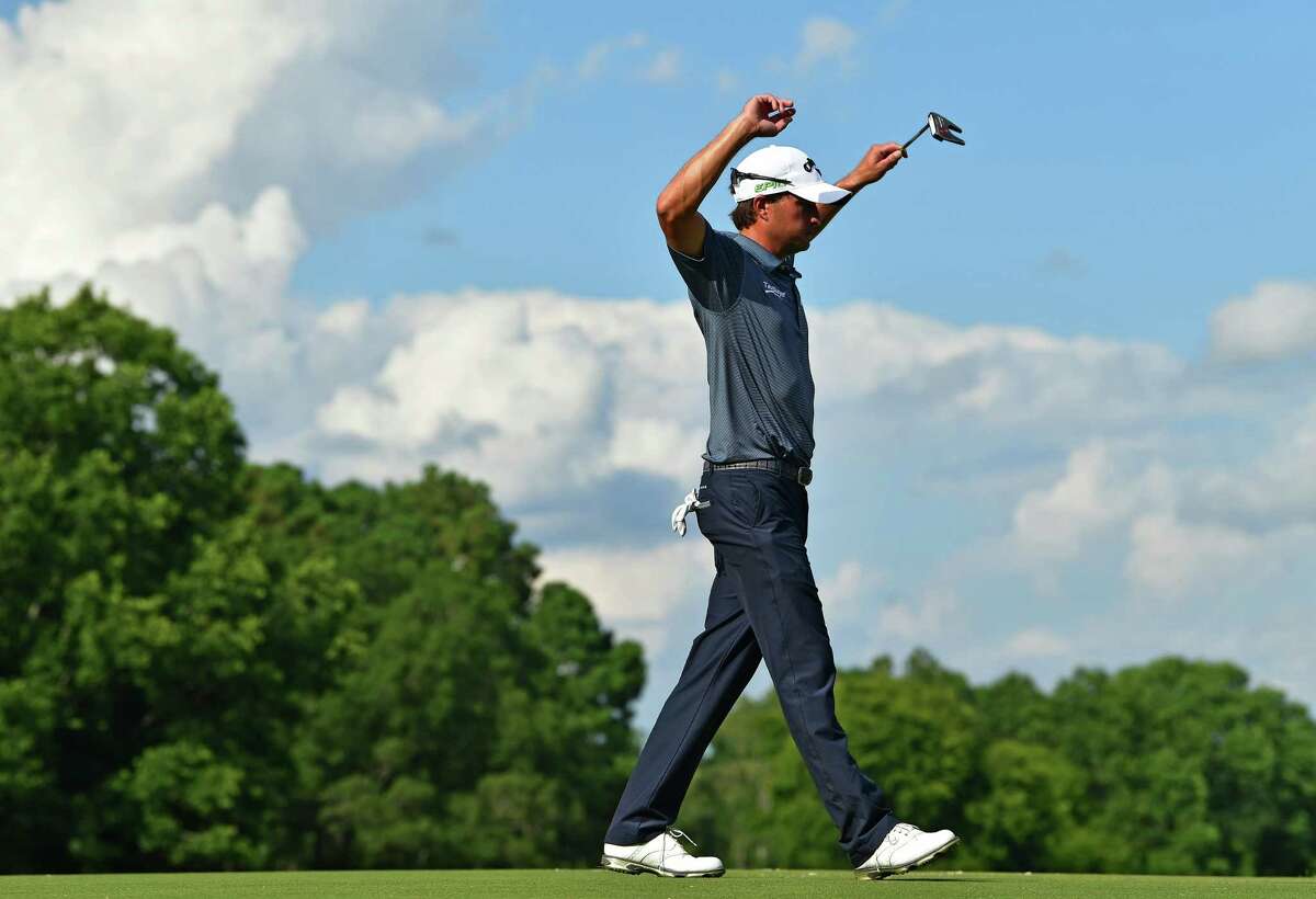 Kevin Kisner had a double bogey on the 16th hole but managed to end play Saturday holding a one-stroke lead at the PGA Championship at Quail Hollow Club in Charlotte, N.C.