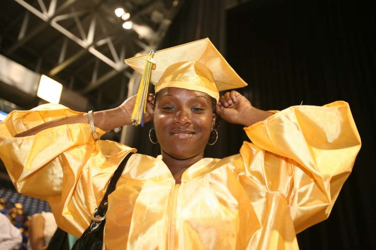 The Harding High School graduation at the Arena at Harbor Yard in Bridgeport on Thursday, June 17, 2010.