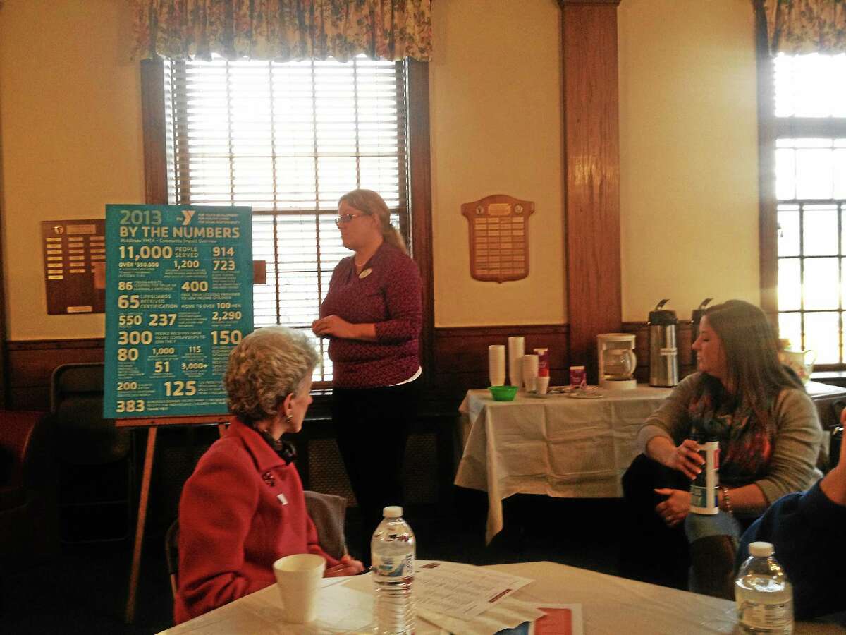 Delayed by complications from leaking steam pipes, the Northern Middlesex YMCA hosted its 2014 Community Breakfast in its Hazen Room Wednesday morning in Middletown.