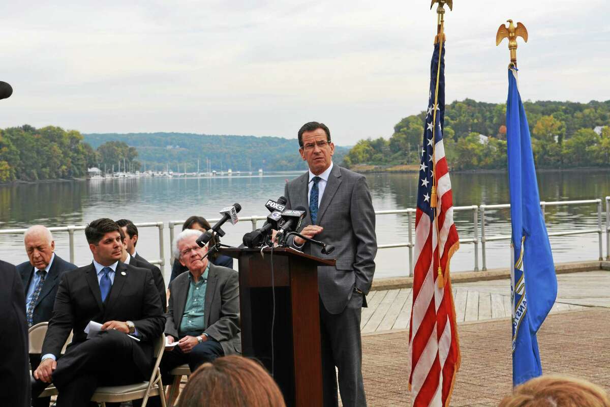 Gov. Dannel P. Malloy visited Middletown Monday to announce the state’s $2.6 million investment in the city’s Connecticut Riverfront redevelopment, which will go toward environmental remediation and planning, at Harbor Park.