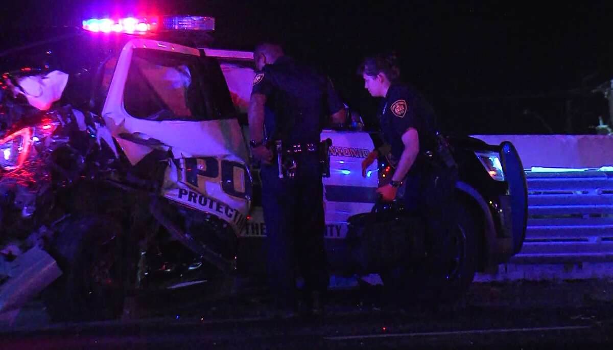 Police: Driver Crashes Into SAPD Cruiser, Officer While Working An ...