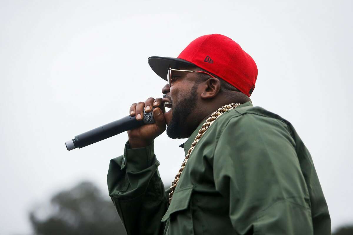 Big Boi performs on a pop up stage next to the during the 10th annual Outside Lands Festival in Golden Gate Park in San Francisco on Sunday, August 13, 2017.
