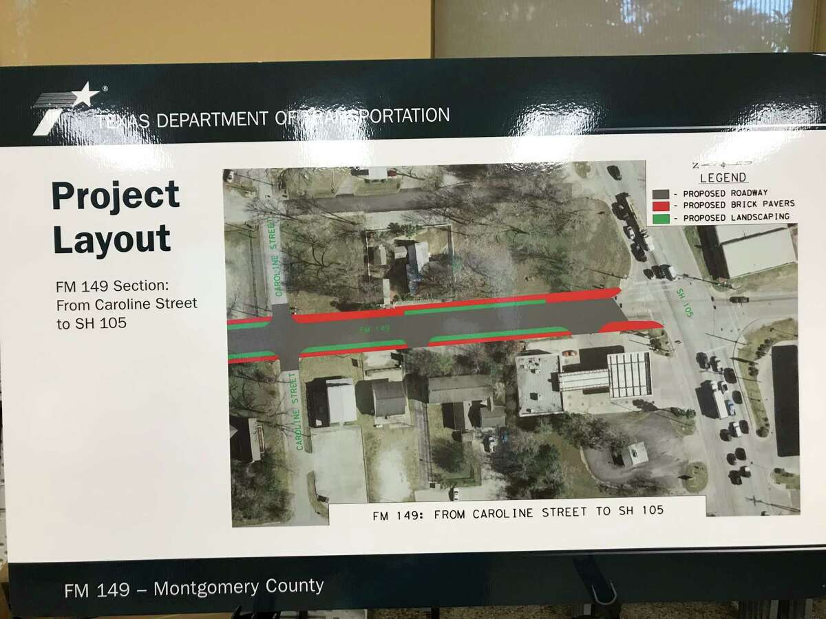 The Texas Department of Transportation held a public meeting Wednesday in Montgomery with the final design plans for FM 149 construction that will shut down Liberty Street in Montgomery for three months in 2018. The landscaping and sidewalks will cut off access to some businesses and eliminate parking.