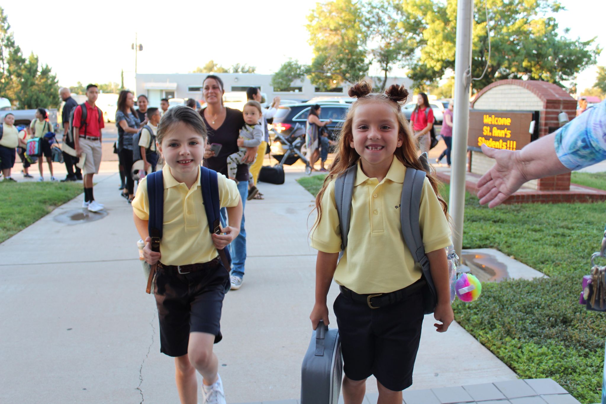 First Day of School St. Ann's, Midland Christian, TLCA