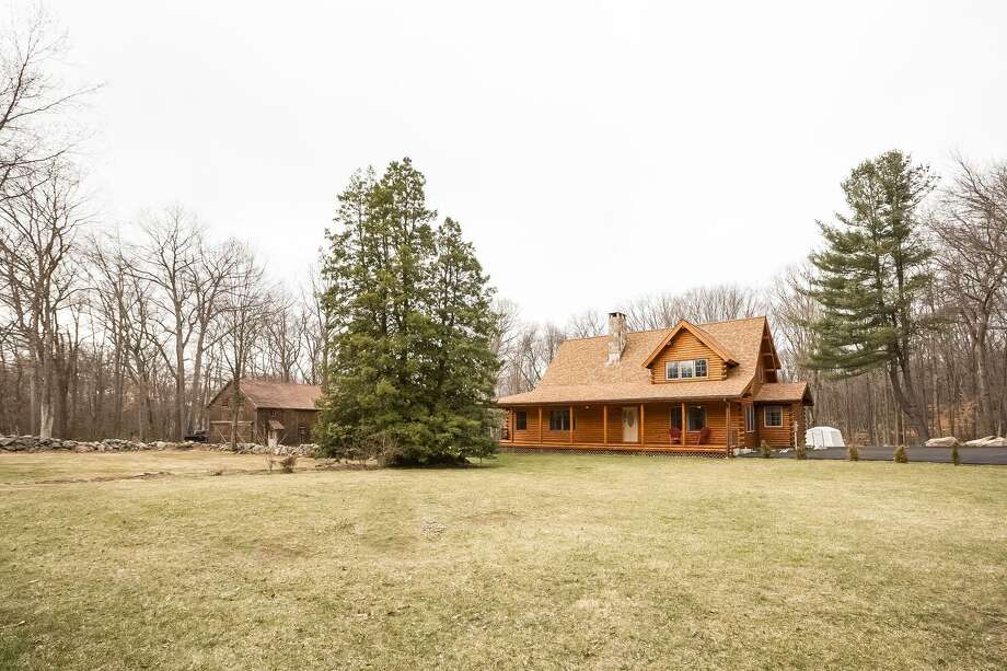 On The Market Wilton Log House Abuts Acres Of Open Space The Hour