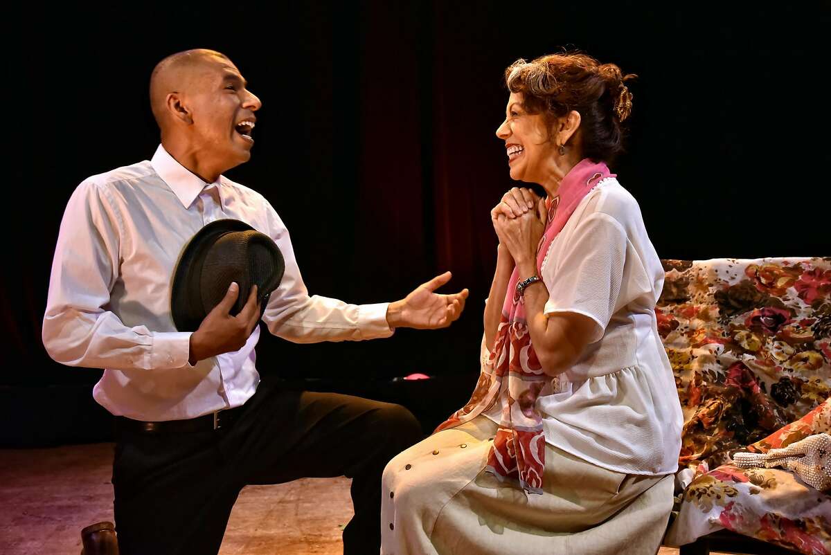 From left: Carlos Aguirre and Rose Portillo in "The Mathematics of Love" at Brava Theater Center.