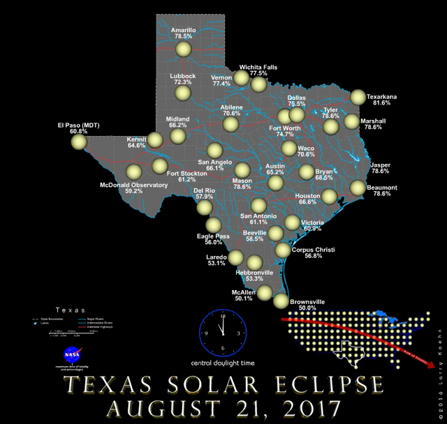 NASA video shows how solar eclipse will look like in Texas