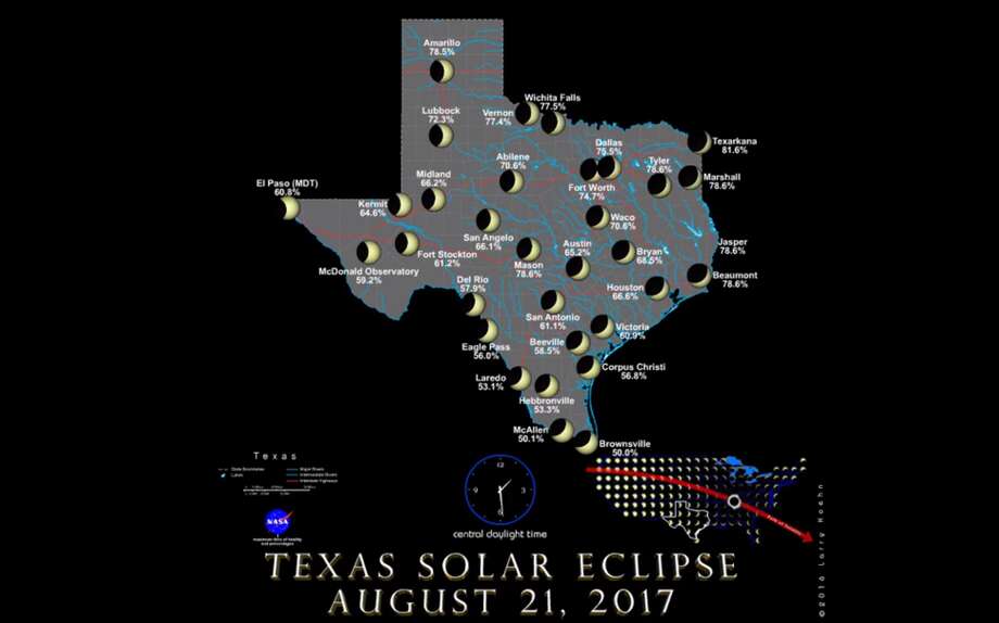 NASA video shows how solar eclipse will look like in Texas Houston