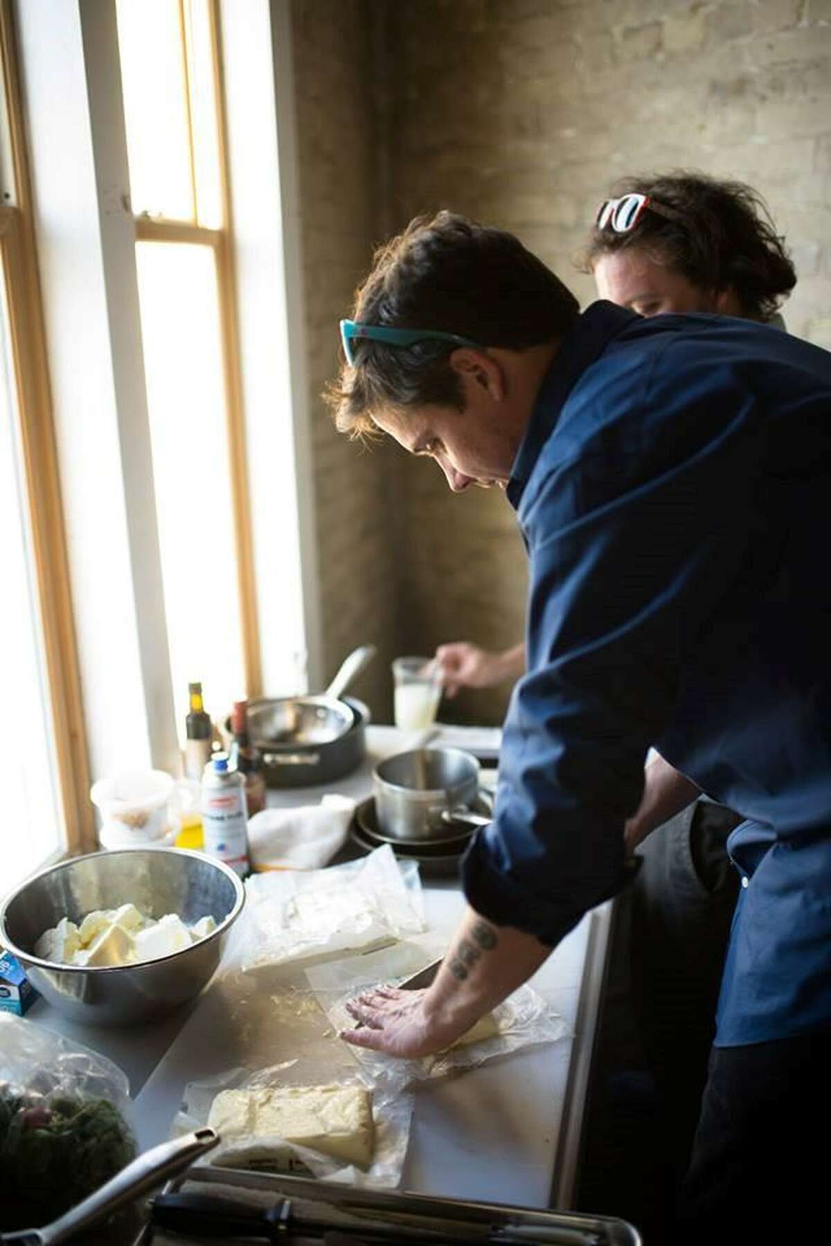Those lamenting the loss of Dinner Lab last year have a new San Antonio supper club consolation: Saint City Supper Club. This is Boudro's executive chef Robbie Nowlin in action at the last dinner.