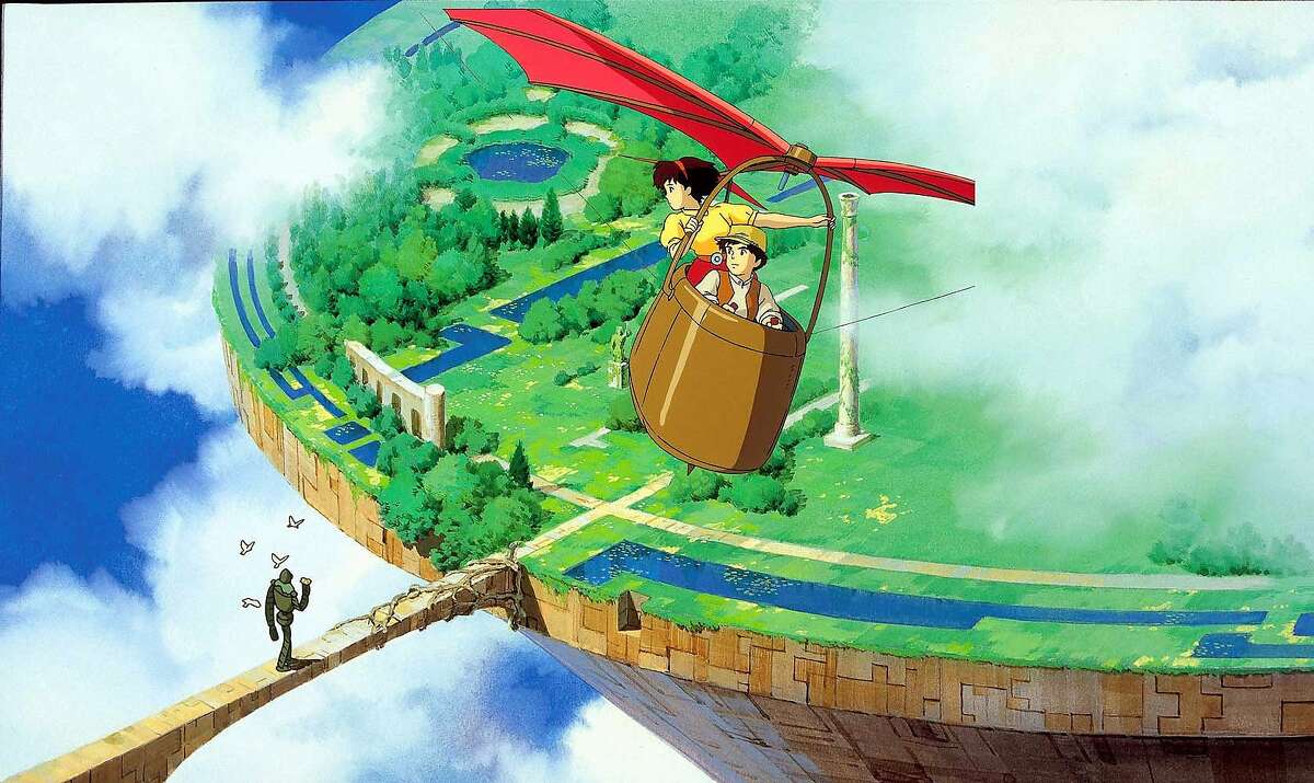 A scene from Hayao Miyazaki's "Castle in the Sky," the first official film by the celebrated Japanese animation studio Ghibli.