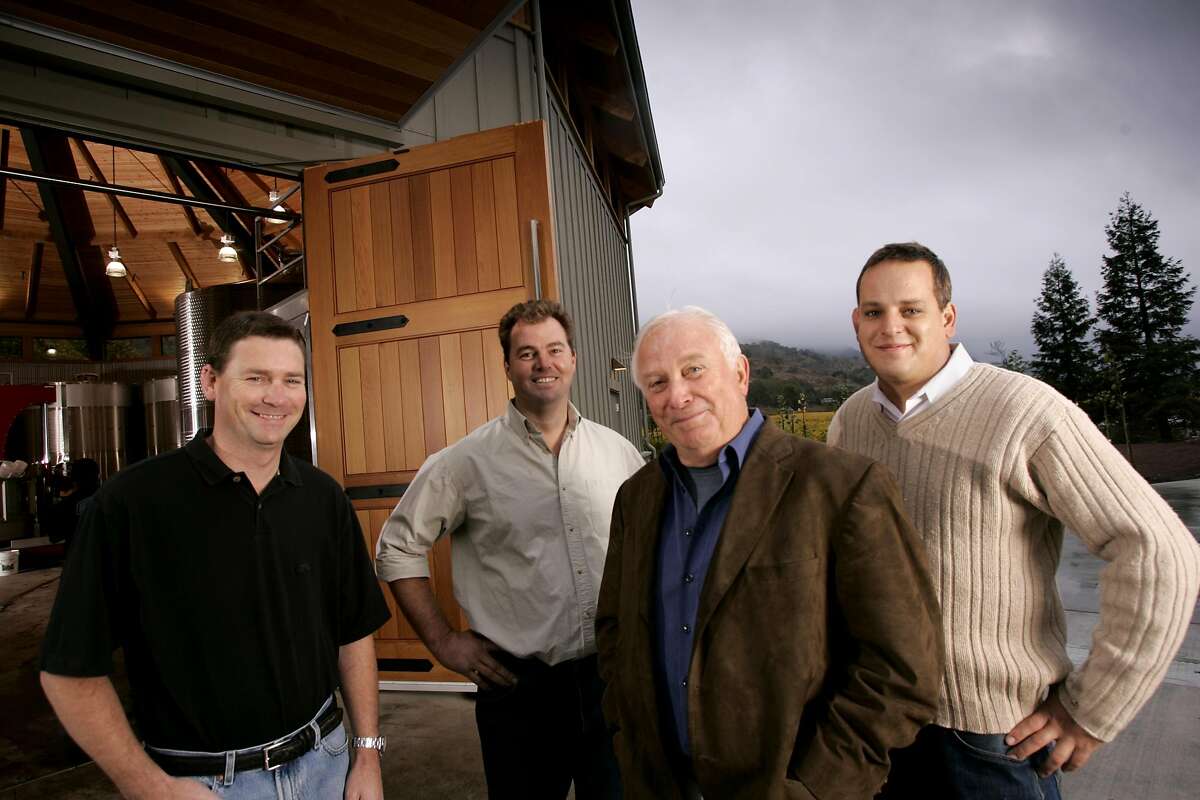 Photos of winemakers at Duckhorn Wine Company. Left-right: Mark Beringer, Bill Nancarrow, Dan Duckhorn, and Zack Rasmusson. 2005