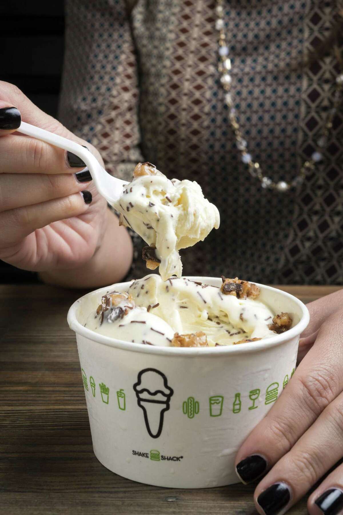 Concrete (frozen custard blended with mix-ins) from Shake Shack.