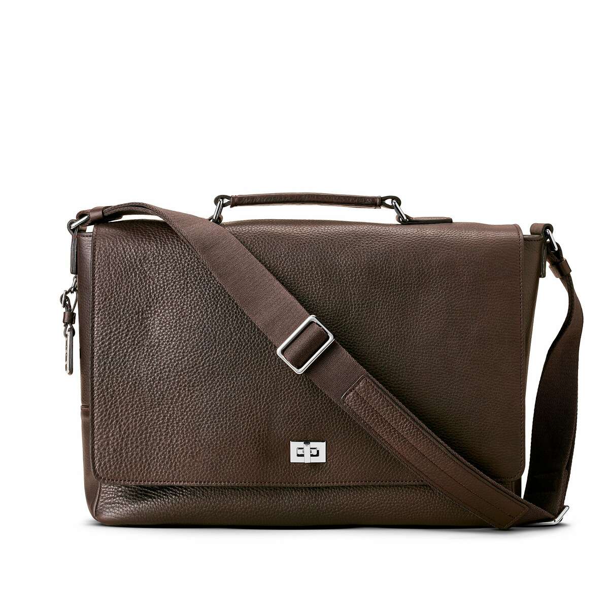 Shinola Leather Messenger Brief in Deep Brown. Comes in other colors. Retails for $1,295.