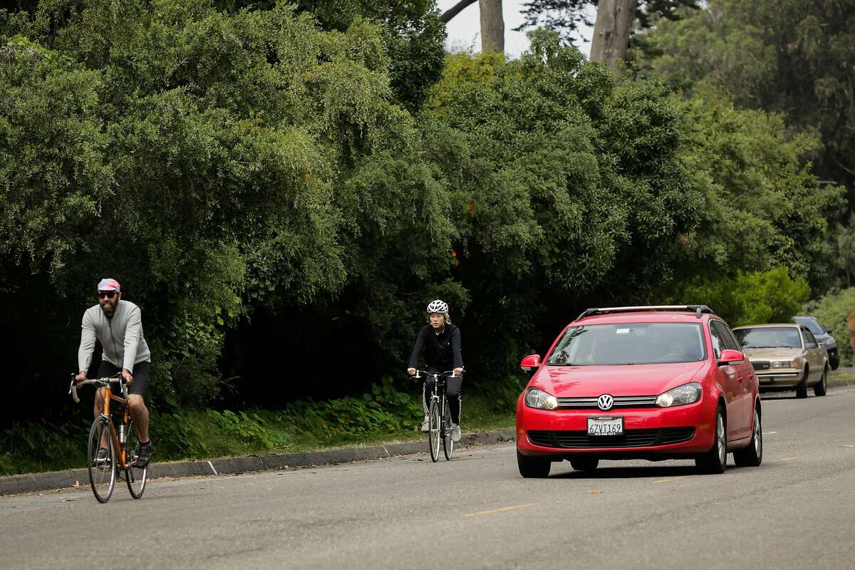 People bike on Martin Luther King Jr. Drive between Lincoln Blvd and Bernice Rodgers Way in San Francisco, Calif., on Wednesday, Aug. 16, 2017.