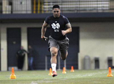 Notre Dame's Manti Te'o runs slow 40-yard dashes at NFL combine – The  Denver Post