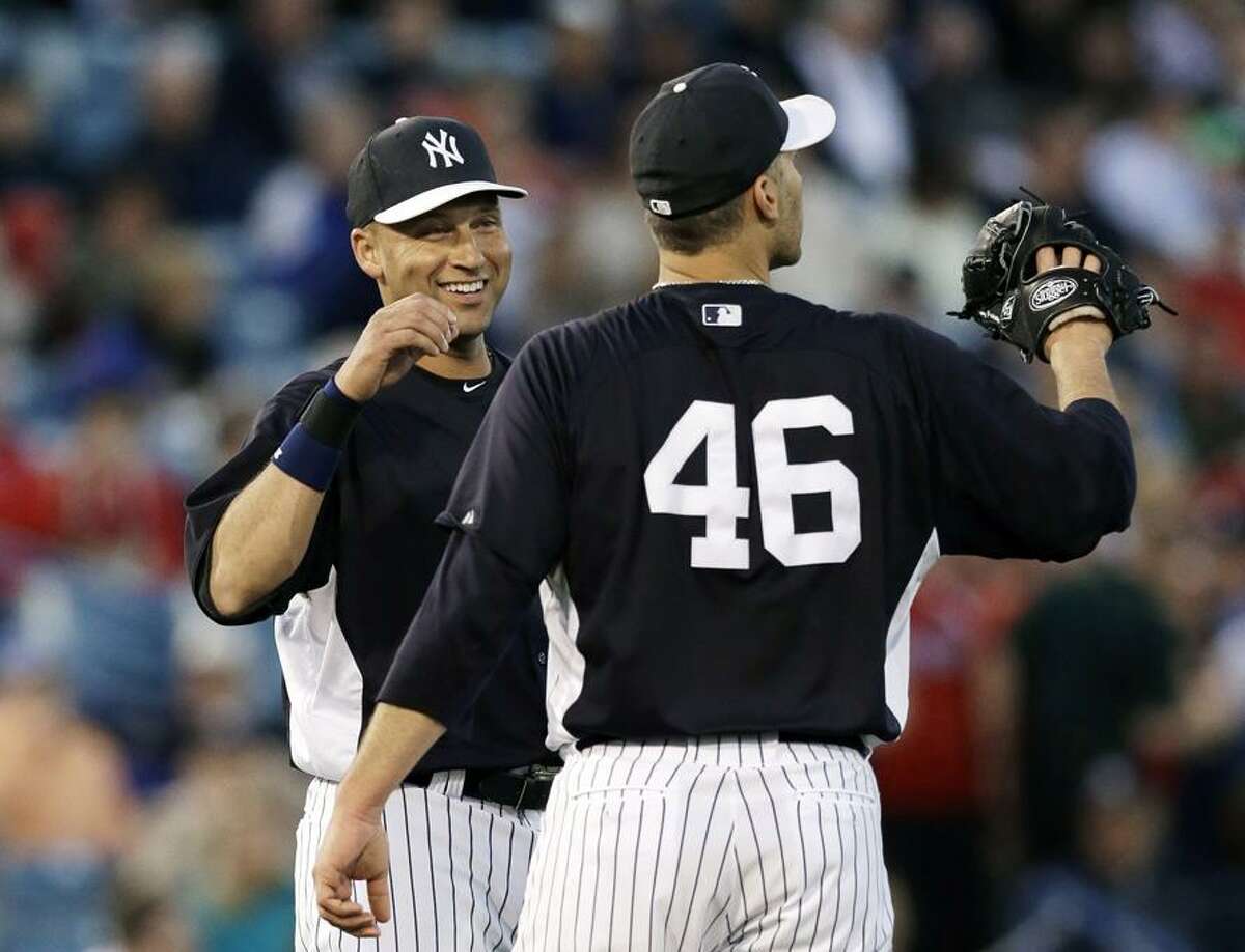 New York Yankees Andy Pettitte Mariano Rivera Derek Jeter And