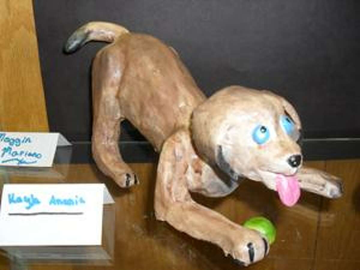 SUBMITTED PHOTO A dog sculpture created by Kayla Anania.
