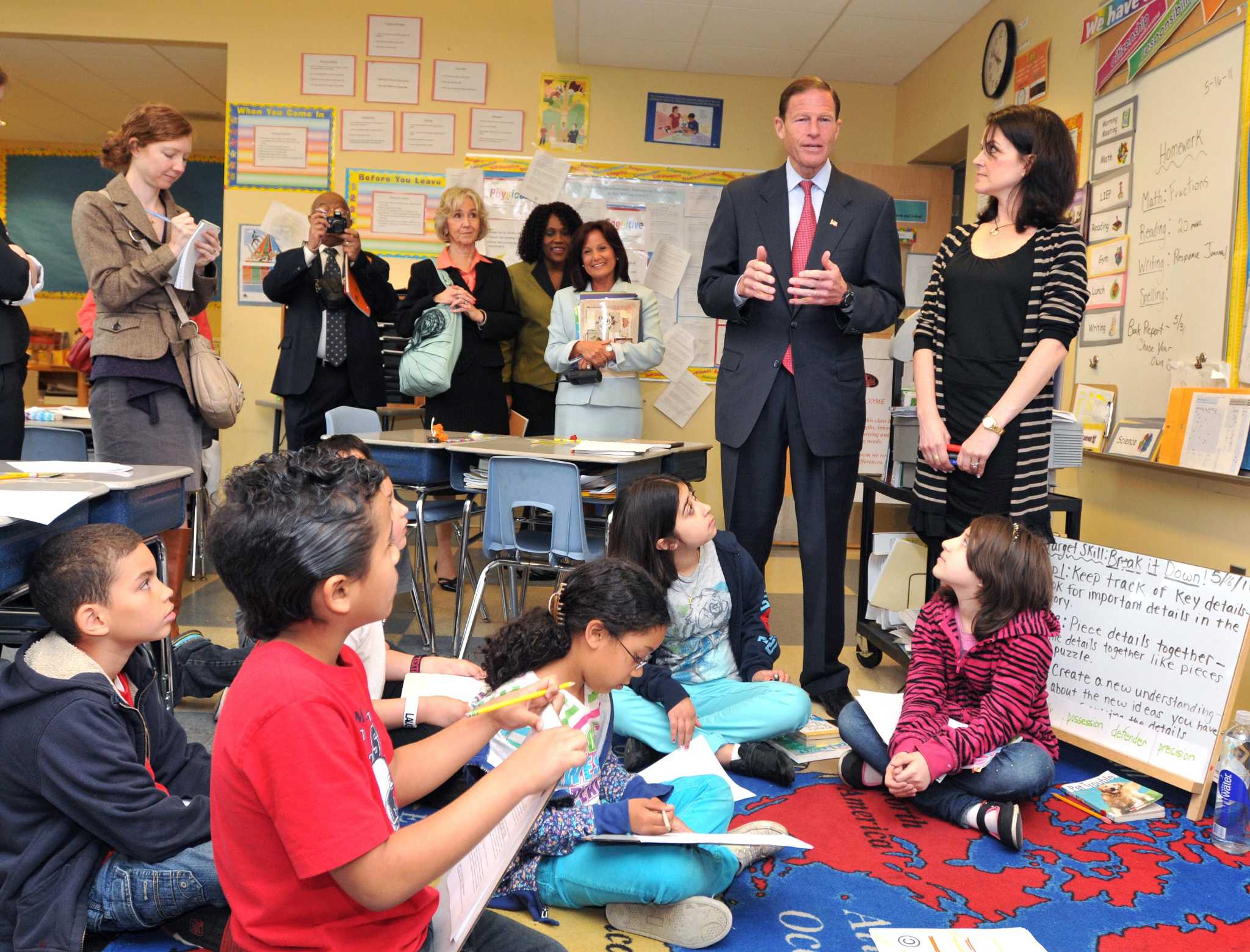 Blumenthal visits New Haven school to learn about successful education ...