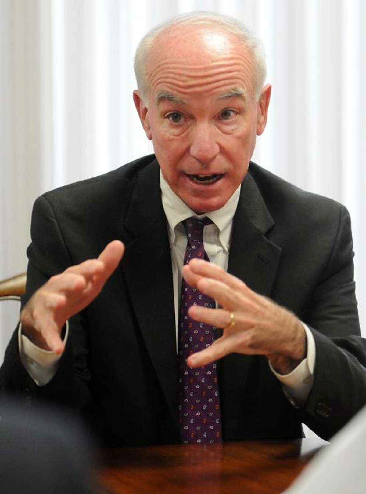 U.S. Rep. Joe Courtney, Democrat representing Connecticut's Second Congressional District, during an interview with the New Haven Register Editorial Board at the New Haven Register. Photo by Peter Hvizdak / New Haven Register