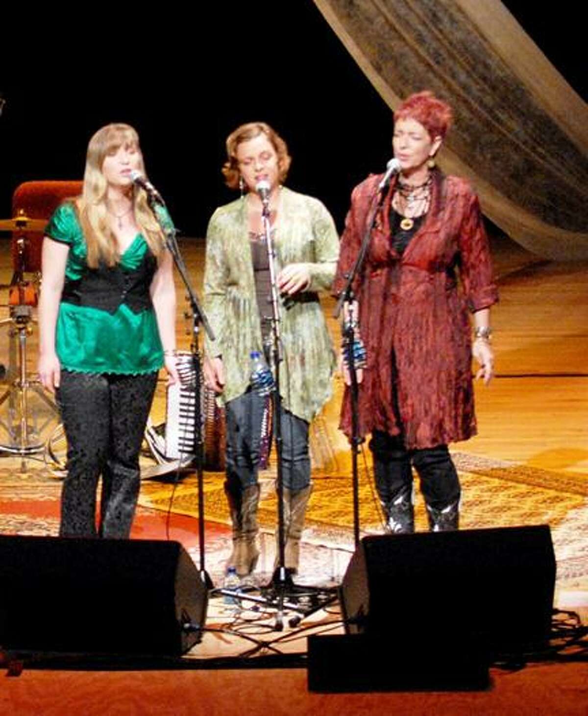 Submitted Photo From left, Aly Paige, Kathleen Weber and Nancy Josephson, also known as Angel Band, will return to the Kirkland Art Center Coffeehouse on Friday.