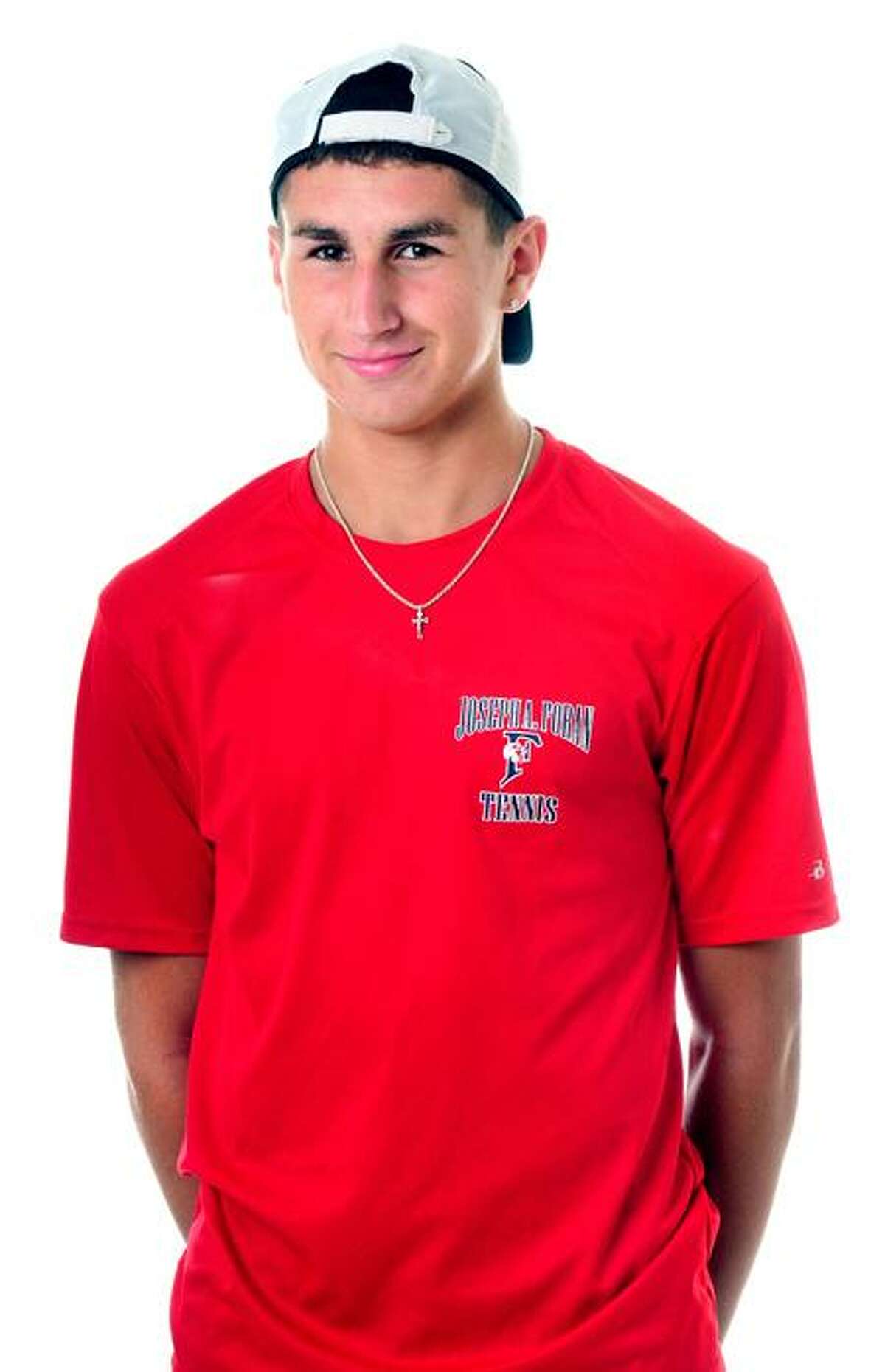 Athlete of the Week, Bradley Orban, Foran tennis Photo by Arnold Gold/New Haven Register