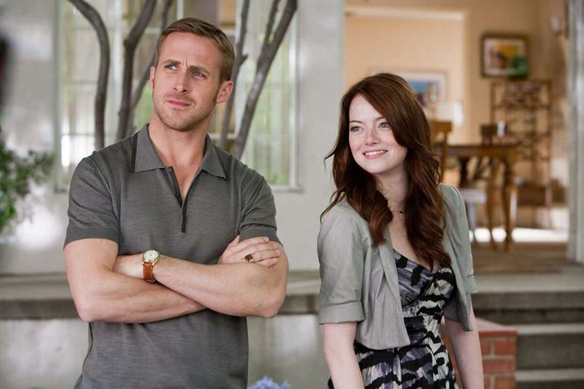 AP/Warner Bros: Ryan Gosling and Emma Stone in "Crazy, Stupid Love," a PG-13 rated film with a couple of expletives.