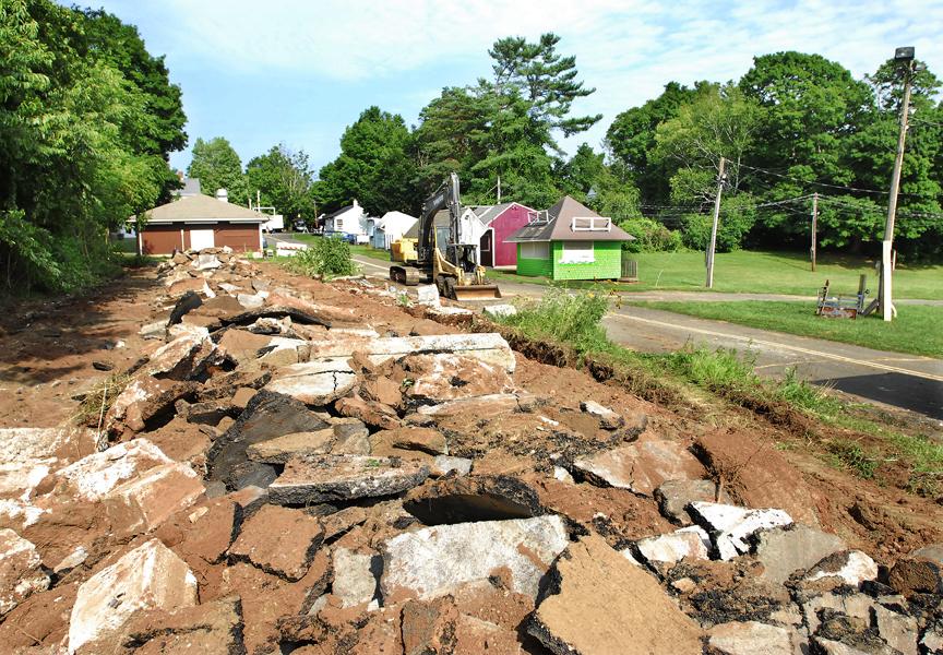 Durham Fairgrounds buildings demolished after storm damage