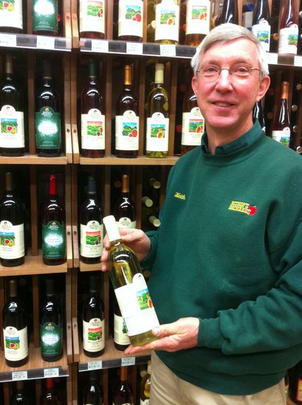 Jim Shelton/Register: Keith Bishop of Bishop's Orchards Farm market was recently named the Connecticut Wine Person of the Year