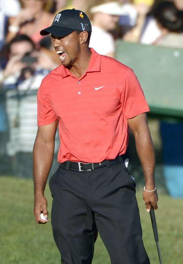 tiger woods red on sunday