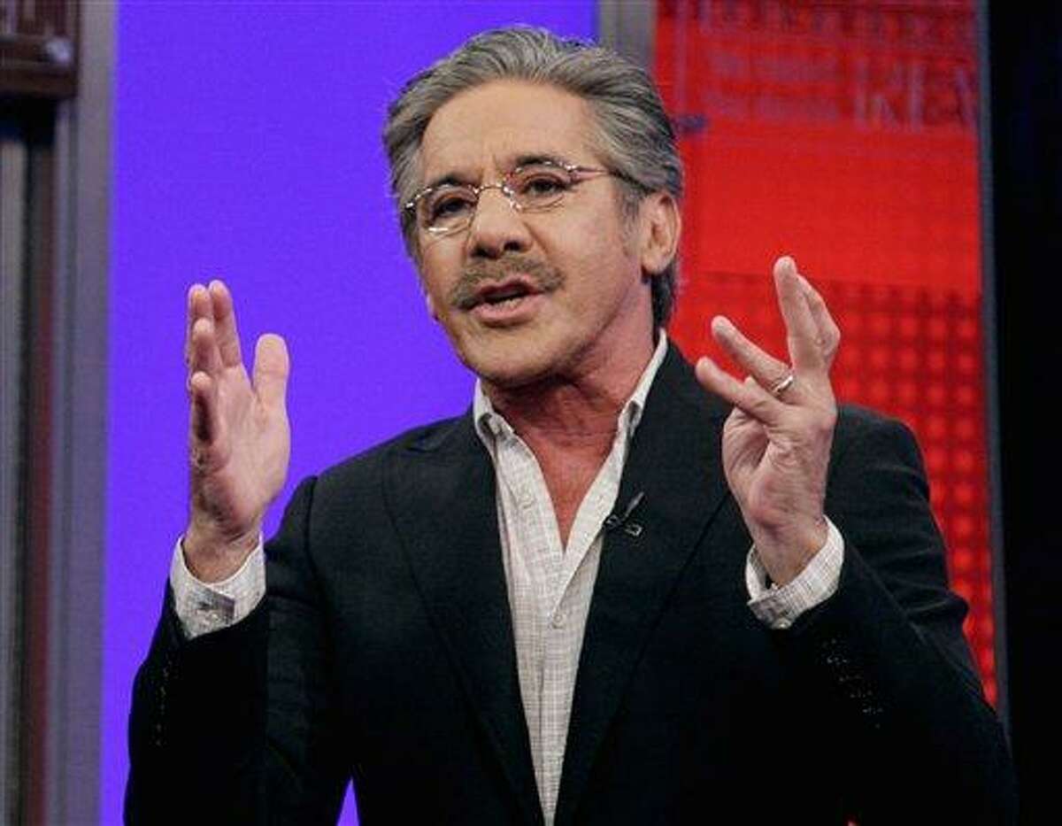 FILE - In this June 25, 2010 file photo, Fox News Channel commentator Geraldo Rivera speaks on the "Fox & friends" television program in New York. Rivera said Friday, March 23, 2012 that Florida teenager Trayvon Martin's hoodie is as much responsible for his death as the neighborhood watch captain who shot him. Rivera said Friday on "Fox & Friends" that people wearing hooded sweatshirts are often going to be perceived as a menace regardless. (AP Photo/Richard Drew, file)