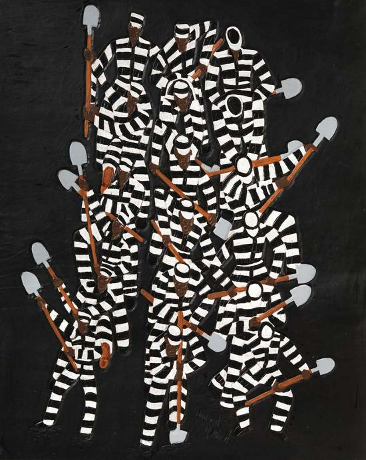 Adelson Galleries photo: Rembert's "Chain Gang - The Ditch" is one of many paintings on the subject.