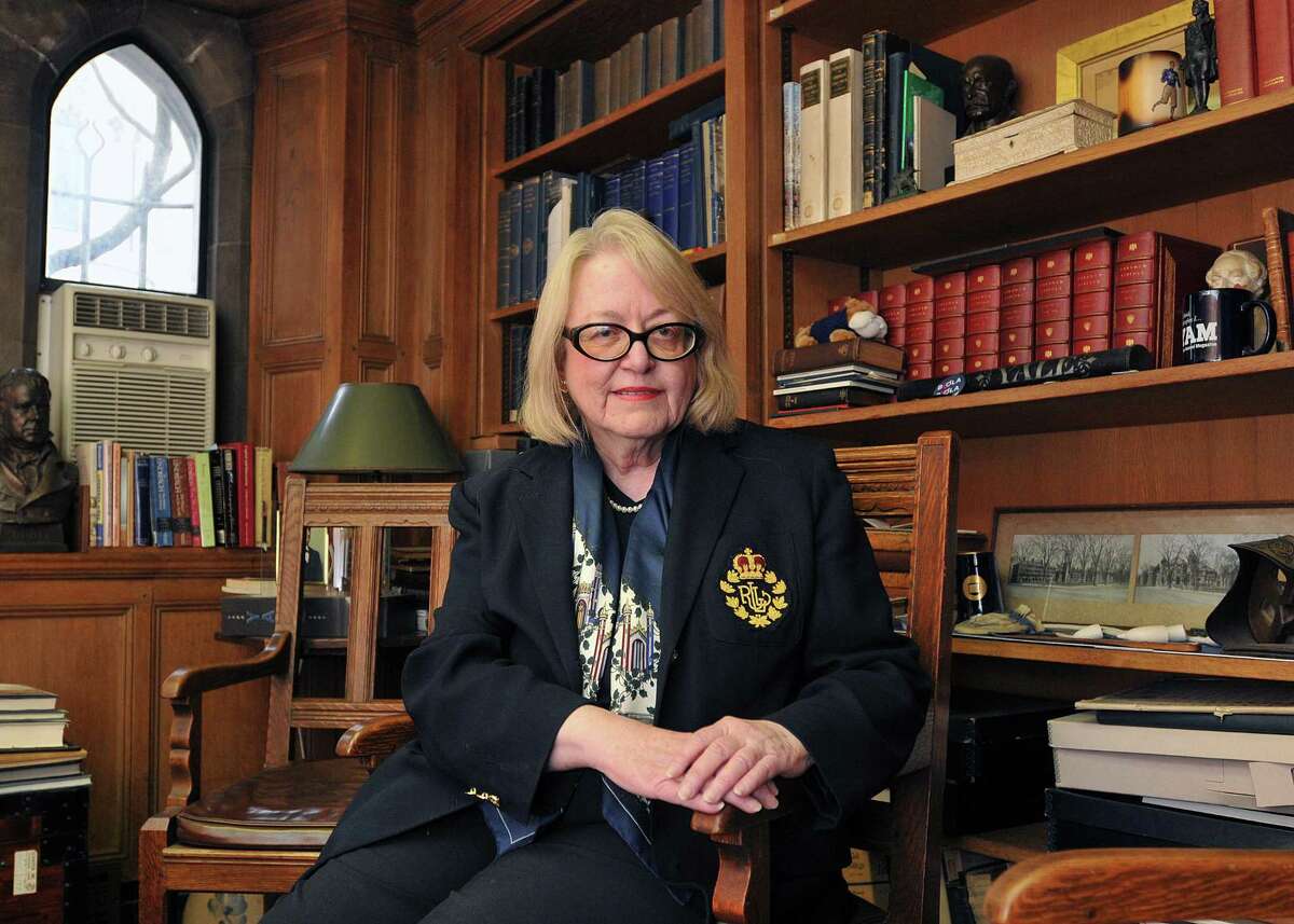 Chief research archivist Judith Schiff has researched the connection between Yale University and the Titanic. She has found several alums that were survivors. (Photo by Peter Casolino/New Haven Register)