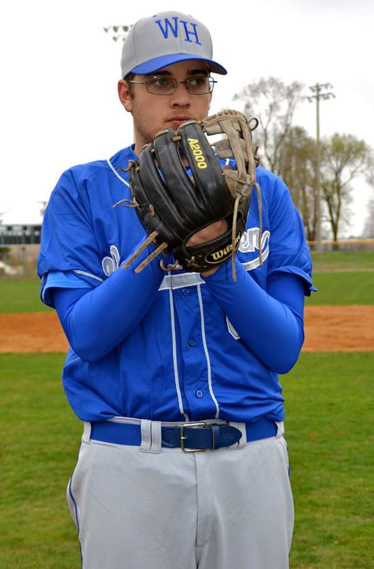 Pitcher John Carrano hibes to be a big factor for the West Haven baseball team this season. Photo by Sean Meenaghan/Register