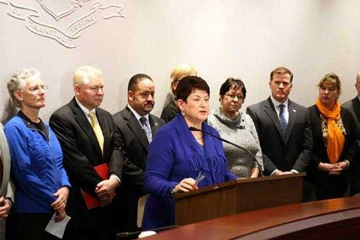 State Sen. Andrea Stillman and lawmakers Courtesy of CTNEWSJUNKIE