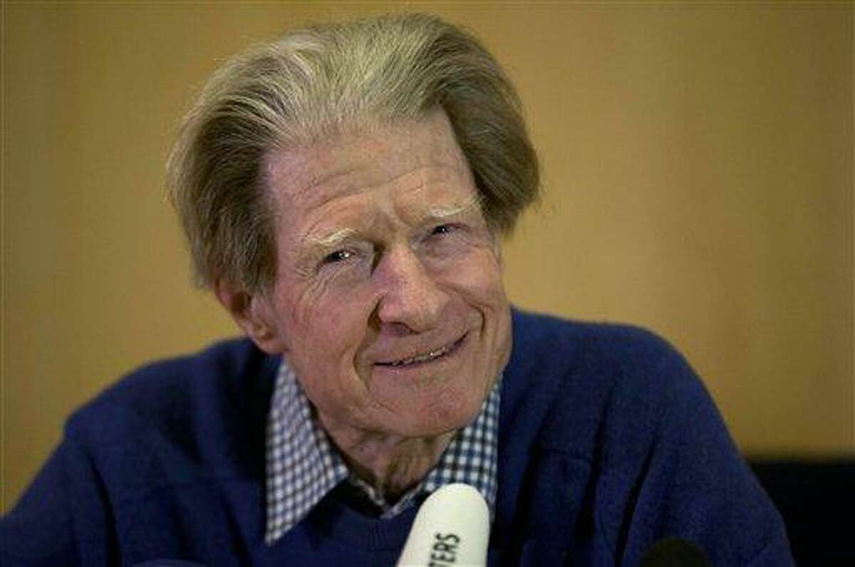 British scientist John Gurdon speaks Monday during a news conference in London. Gurdon and a Japanese scientist, Shinya Yamanaka, won the Nobel Prize in medicine for discovering that ordinary cells of the body can be reprogrammed into stem cells, which then can turn into any kind of tissue -- a discovery that may led to new treatments. Associated Press