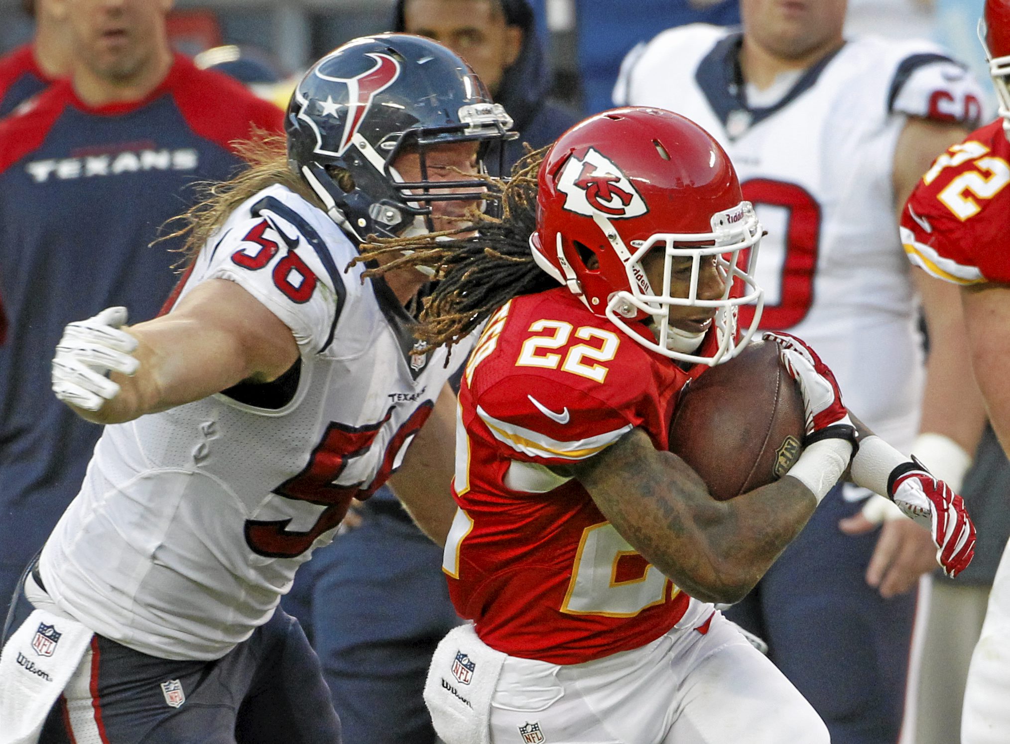 Brian Cushing of the Houston Texans prior to the game against the