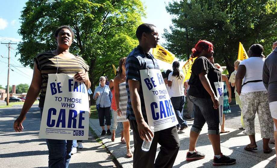 Workers strike at 5 Connecticut nursing homes - The ...