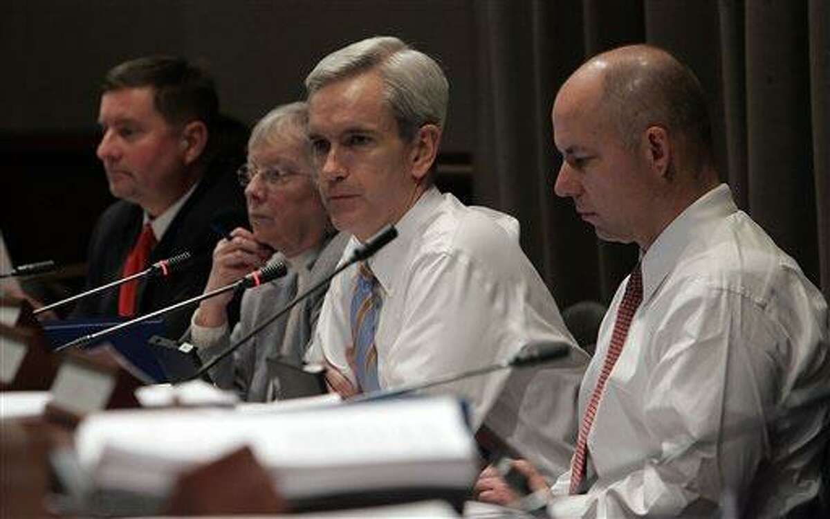 Connecticut state Sen. Andrew McDonald, D-Stamford, third from left, at a Judiciary Committee in 2007. Associated Press file photo