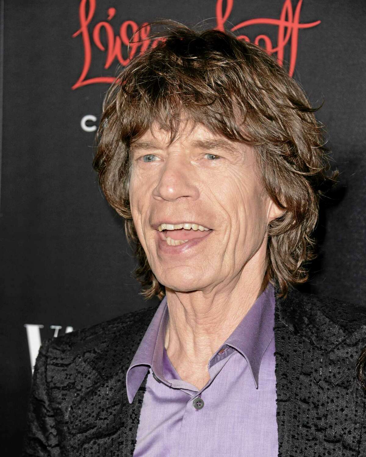 Mick Jagger arrives at the Banana Republic L’Wren Scott Collection launch party at the Chateau Marmont Nov. 19 in West Hollywood, Calif. (Photo by Dan Steinberg/Invision/AP)