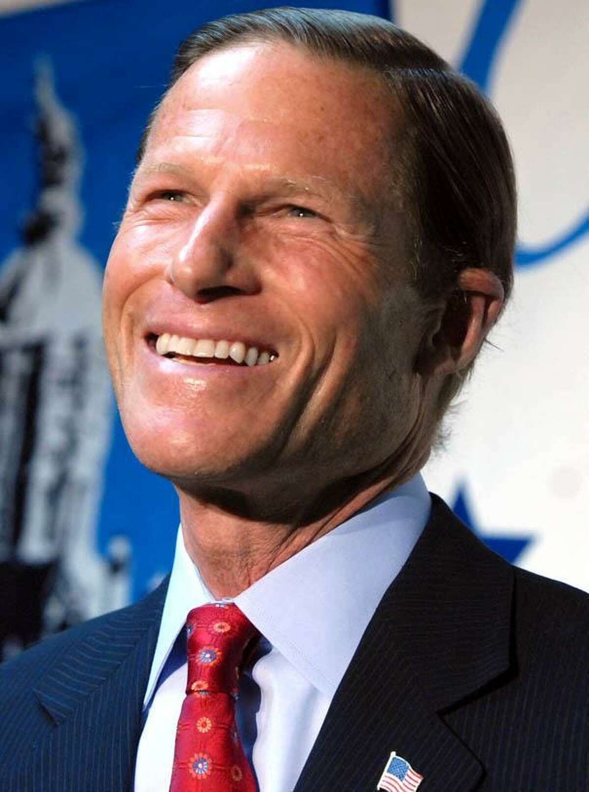 1/6/10 1BlumenthalML0595QState Democratic Headquarters, Hartford: Attorney General Richard Blumenthal during his press conference announcing that he will seek the Senate seat being vacated by Sen. Christopher Dodd. Photo by Mara Lavitt