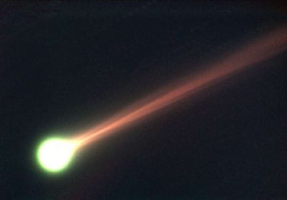 A 20-second exposure of Comet ISON, taken through an 11-inch Celestron telescope on Nov. 14 in Hereford, Ariz.