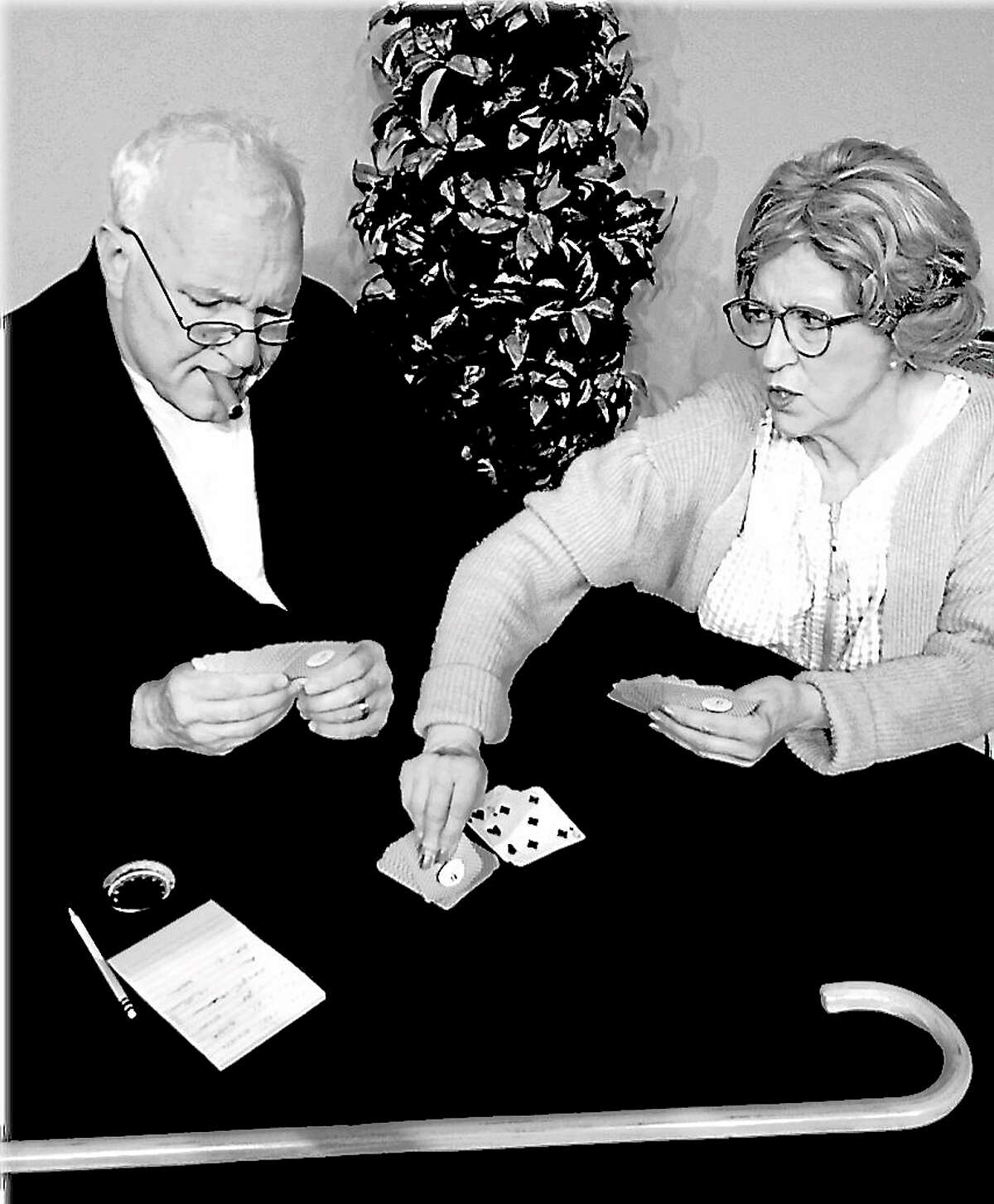 Submitted photoHusband and wife team Tom Roohr and Joanne Callahan-Roohr in "The Gin Game."
