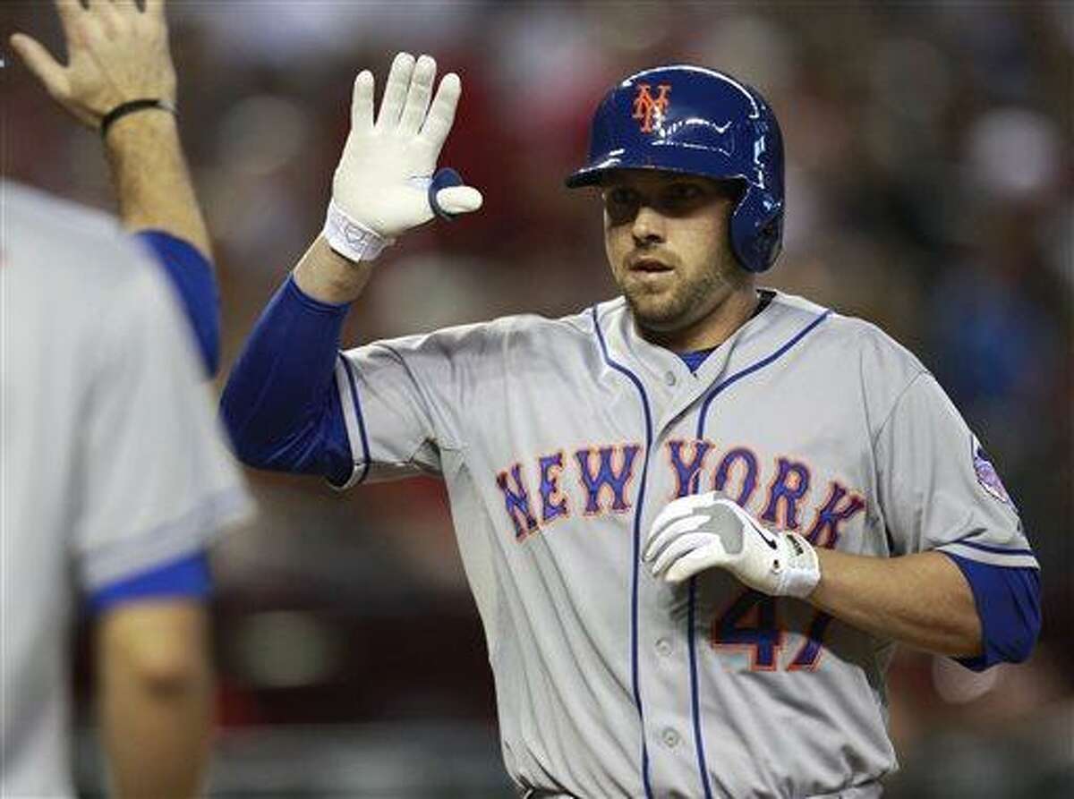 Mets Player Celebrates Hit by Pitch RBI in the Hospital