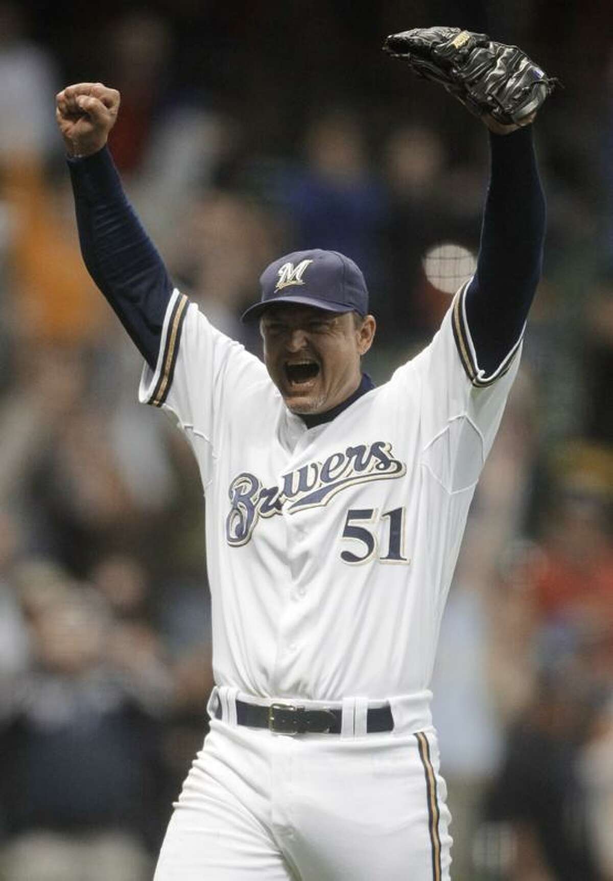 Trevor Hoffman celebration at Petco Park