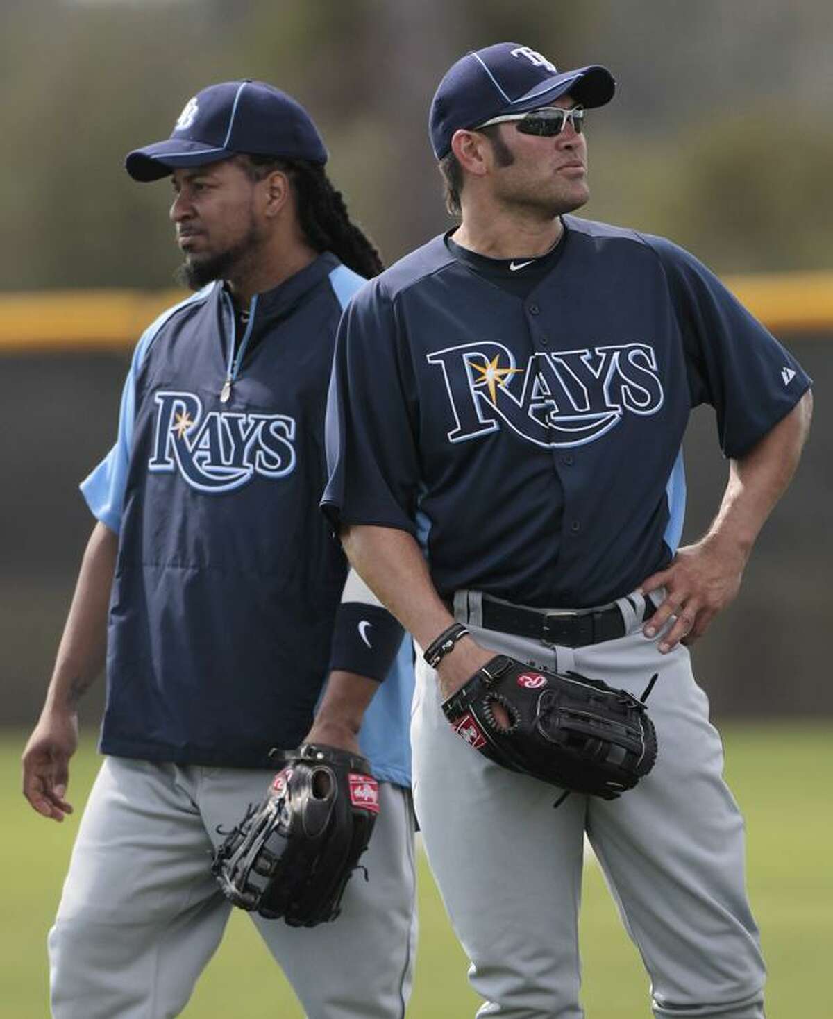during the first full squad spring training baseball practice at Charlotte Sports Park in Port Charlotte, Fla., Monday, Feb. 21, 2011. (AP Photo/Dave Martin)