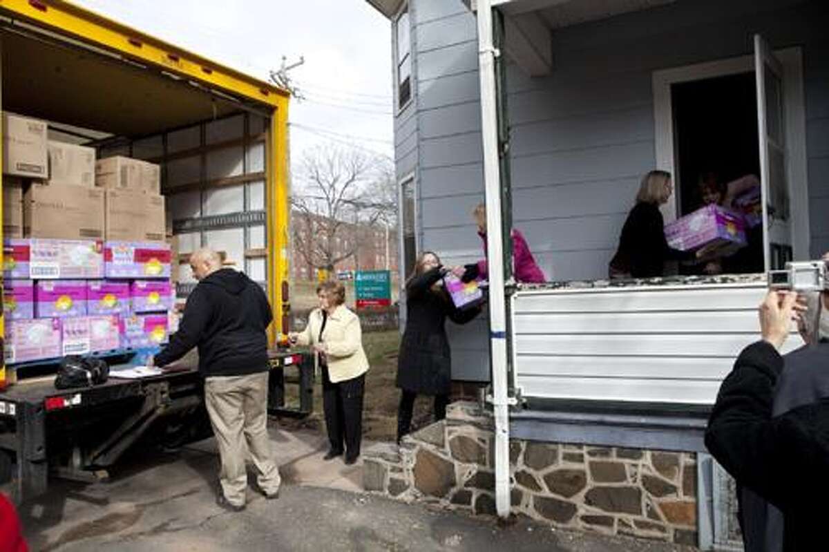 First diaper delivery arrives through Middlesex County Diaper Committee