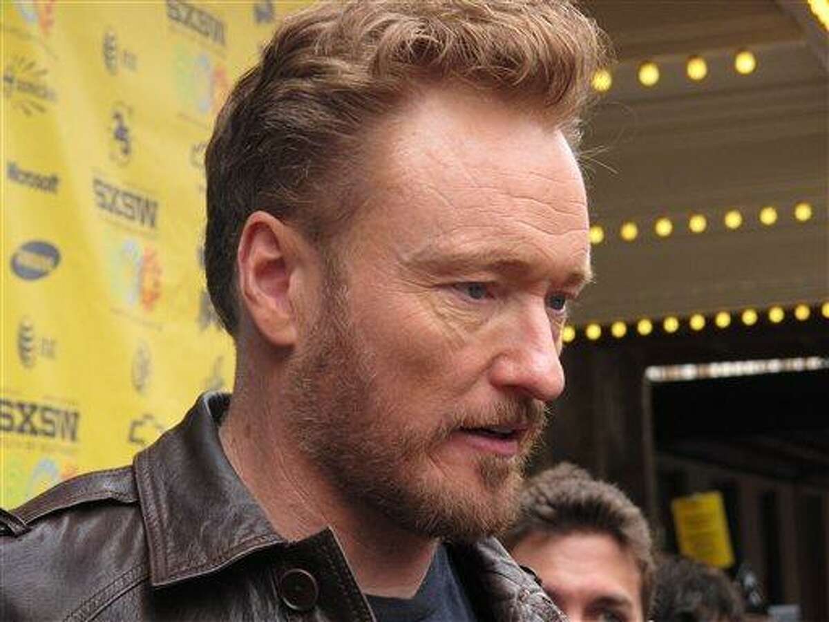 Conan O'Brien attends the South by Southwest premiere of "Conan O'Brien Can't Stop," a documentary that captured the days after his departure from the "Tonight Show," Sunday, March 13, 2011, Austin, Texas. (AP Photo/April Castro)