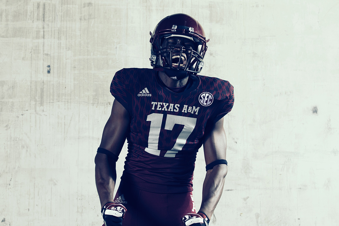 Adidas Uniform System at Texas A&M's Bright Football Complex